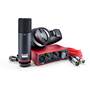 Focusrite Scarlett Solo Studio (3rd Generation) Bundle includes USB interface, headphones, microphone, and mic cable