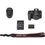 Canon EOS 90D Kit Shown with included accessories