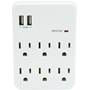 Metra Helios AS-P-6WTU "Wall tap" surge protector sits over your AC wall outlet