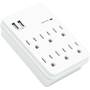 Metra Helios AS-P-6WTU Six protected AC outlets and two protected USB charging ports