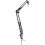Gator Frameworks Desk-Mounted Broadcast Microphone Boom Stand Maximum extension: 38-12