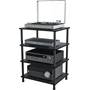 AVF Four Shelf Audio Stand (AKS604BB-A) Stores four componentns (not included)