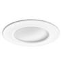 Philips Hue White Ambiance Downlight Flange mounts flush against the ceiling