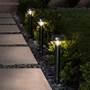 Ring Smart Lighting Solar Pathlight A solar panel keeps the built-in battery charged