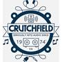 White Crutchfield Camp Shirt Close-up view of logo