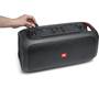 JBL PartyBox On-The-Go IPX4 rated splash proof with rubber seals for inputs