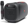 JBL PartyBox On-The-Go built-in mic strap