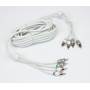 T-Spec v10 Series 4-channel RCA Patch Cable Front