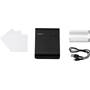Canon SELPHY Square QX10 Included charging cable and starter ink and paper