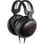 Audio-Technica ATH-AWKT Kokutan Premium headphones with large drivers and earcups made from a rare Japanese striped-ebony wood