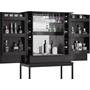 BDI Cosmo Bar 5720 Left front (bottles and accessories not included)