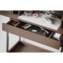 BDI Cosmo Bar 5720 Push-to-open drawer and Carrara porcelain bartop (bottles and accessories not included)