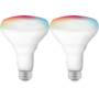 Satco Starfish RGB and Tunable White BR30 LED Bulb (800 lumens) Front