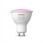 Philips Hue GU10 White and Color Ambiance Bulb (250 lumens) GU10 base fits indoor track light and mini can fixtures