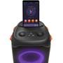 JBL PartyBox 110 with 2 JBL Wireless Mics Slot to hold smartphone or tablet (not included)