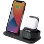 Scosche Base3™ 3-in-1 Wireless Charging Dock Right front (devices not included)