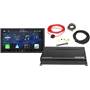 Alpine iLX-407 and 4-channel Amp Package Front