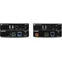 Atlona Omega™ HDBaseT™ Extender Kit Front (image shows front and back of transmitter and receiver)