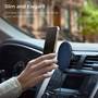 iOttie Velox™ Wireless Charger with Magnetic Mount The silicon cover protects and grips your phone (phone, vehicle, and blurred scenery not included)
