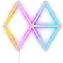 Nanoleaf Lines Smarter Kit Modular light bar set has 9 straight beam pieces and 9 connectors that can be arranged in any pattern you like for a unique light display