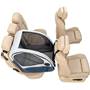 PetSafe® Happy Ride® Collapsible Travel Crate Crate is secured using front headrest and rear seatbelt