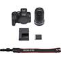 Canon EOS R10 Telephoto Zoom Kit Shown with included accessories