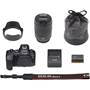 Canon EOS R6 Mark II L Series Zoom Kit Shown with included accessories