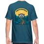 Topaz Blue Crutchfield Tunnel Shirt The back of the shirt features this eye-catching design