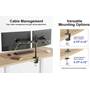 ErgoAV ERDAS2-01B Cable management and mounting options