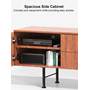 ErgoAV ERFFL5-01CB Two side storage compartments, each with an adjustable shelf