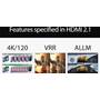 Sony BRAVIA XR65X90L HDMI 3 and HDMI 4 inputs support 4K/120Hz, Auto Low Latency Mode (ALLM), and Variable Refresh Rate (VRR)