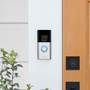 Ring Battery Doorbell Plus Includes satin nickel faceplate