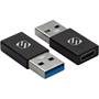 Scosche StrikeLine™ USB-C to USB-A Adapter Front