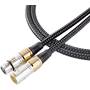Tributaries Series 8 Model 8AB MKII XLR plugs made with highly conductive tellurium copper