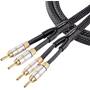 Tributaries Series 8 Model 8SP-B Pre-attached high-performance locking banana plugs