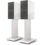 KEF R3 Meta Shown on matching stands, sold separately, with included microfiber grilles