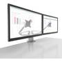 Kanto DMS2000 Supports 2 screens up to 32" (monitors not included)