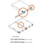 Blaze PowerZone Rack Mount Kit Accommodates one or two half-rack amps in a single rack space