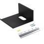 Hangman All-Surface Smart Device Shelf Shown with included bracket, level, and anchorless wall screws