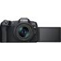 Canon EOS R8 Standard Zoom Kit Shown with rotating touchscreen fully extended