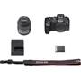 Canon EOS R8 Standard Zoom Kit Shown with included accessories