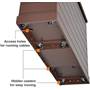 Large Outdoor Shiplap TV Lift Cabinet Bottom view