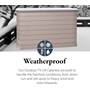 Large Outdoor Shiplap TV Lift Cabinet Weatherproof