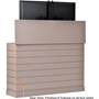 Large Outdoor Shiplap TV Lift Cabinet Back (TV not included)