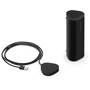 Sonos Move 2 and Roam 2 Bundle Shown with matching Sonos wireless charger