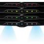 BOSS Audio Elite BE9ACP.XC The variable color button and lower bezel illumination let you pick the interior colors you want (images of four colors shown)