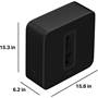 Sonos Ultimate Immersive Set with Arc Ultra Sonos Sub dimensions