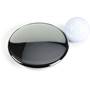 Google Nest Learning Thermostat, 4th Gen Golf ball shown for scale 