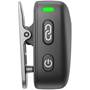 DJI Mic Mini Wireless Mic System Transmitter, side view, showing power and communication link buttons