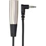 Hosa Right-angle 3.5mm TRS to XLR3M Male Front